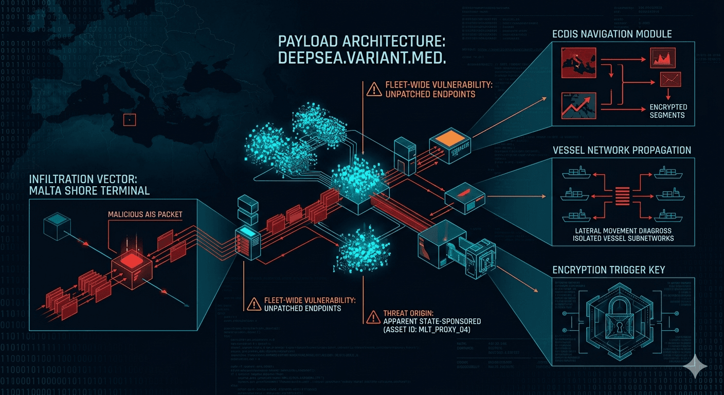 Malware analysis showing the attack payload structure